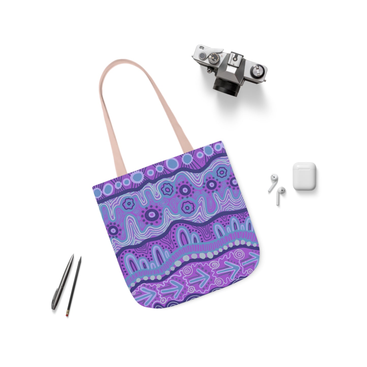 Canvas Tote Bag, 5-Color Straps